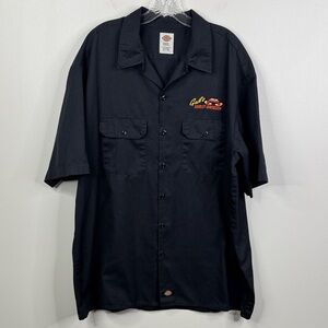 Gail's Harley-Davidson Kansas City Dickies Button Down Work Shirt Black XXL